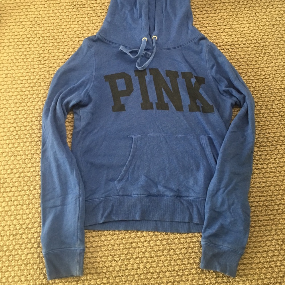 Victoria secret Pink hoodie royal blue size large